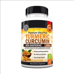 Kapsul Kurkumin kunyit suplemen 1500mg dengan jahe organik 95% curcuminoid BioPerine kapsul Herbal lada hitam - Product Image 1