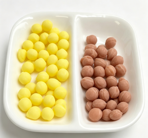 BESTAR Vente en gros 30 pièces Bonbons durs en forme de mini-boule, saveur soda et coca, mélange double saveur, en pack partagé, confiserie de bureau - Product Image 3