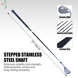 उच्च अंत पेशेवर कस्टम लोगो गोल्फ के 64 डिग्री जाली स्टेनलेस स्टील के सिर रेत पिचिंग लोब दाएं हाथ का ओम रबर - Product Image 3