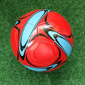 Buona qualità del pallone da calcio rosso misura <span class=keywords><strong>5</strong></span> materiale PVC cucita a macchina per squadra all'aperto partita di calcio China palloni da calcio - Product Image 2
