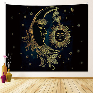 Tapiz Bohemio con Diseño <span class=keywords><strong>de</strong></span> Mandala, Bosque, Montaña, Psicodélico, Hippie, Brujería, Tarot, Unicornio, Dibujos Animados, Impresión Digital, 100% Poliéster - Product Image 5