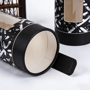 Custom Size <b>Round</b> Paper Tube Packaging Cylinder Cardboard Tubes With Pvc Window - Product Image 2
