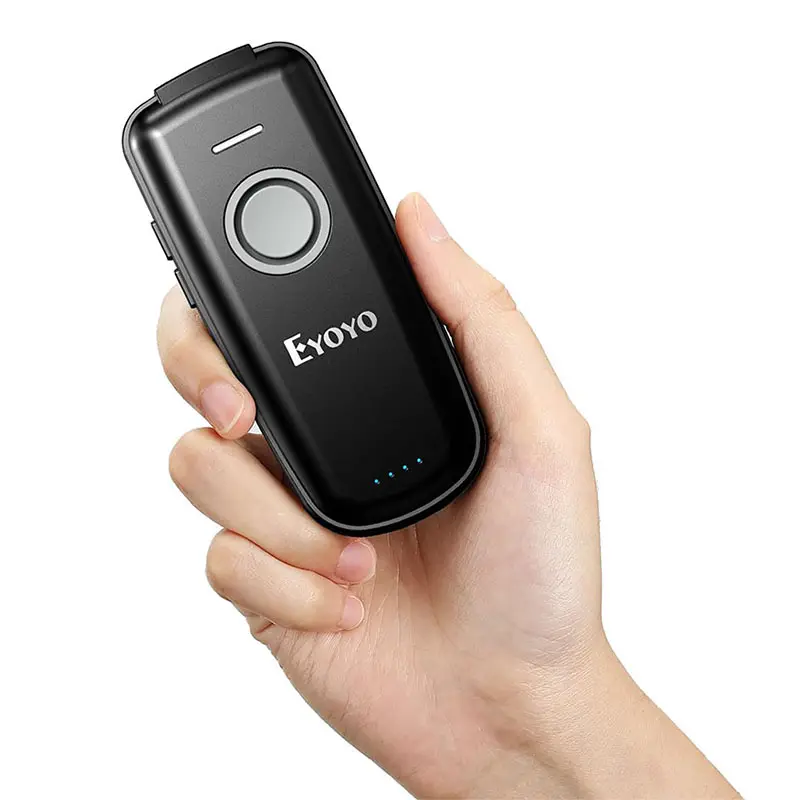 Eyoyo xách tay mini 1D 1500mAh không dây Bluetooth Đầu đọc mã vạch Máy quét mã vạch cho Windows Mac Máy tính Android IOS điện thoại