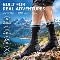 Chaussettes de randonnée imperméables, respirantes, thermiques, mi-mollet, pour hommes et femmes, pour trekking, cyclisme, ski, sports d'hiver