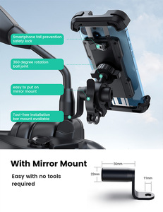 <span class=keywords><strong>Support</strong></span> de téléphone pour vélo Lamicall BP08 à dégagement rapide, verrouillage de sécurité, <span class=keywords><strong>support</strong></span> de téléphone pour vélo, <span class=keywords><strong>support</strong></span> de téléphone réglable à 360 degrés, guidon de vélo, 6,8 pouces - Product Image 5