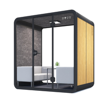 Cabina Telefónica Insonorizada con Reducción de Ruido, Privacidad, Aislamiento Acústico, Espacio de Descanso, Cabina para Dormir, Sala de Conversación Acústica para Reuniones y Trabajo