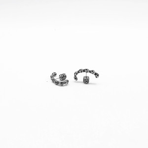 yunnique Skeleton Stud <b>Earrings</b> Tibetan Silver Skull Design Party Fashion Jewelry Titanium Steel <b>Post</b> GZYE-EC1007 - Product Image 2