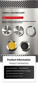 Vente directe d'usine Système de pavage tactile en acier inoxydable Bande de pointe aveugle et sculpture Fraisage Solution de pavage de haute qualité - Product Image 5