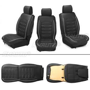 1PC Housse de siège avant universelle pour voiture, en cuir PU respirant et imperméable, protection de siège pour toutes les saisons, compatible avec la plupart des véhicules - Product Image 5