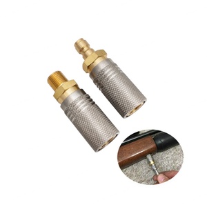 Adaptador de Conexión Rápida de Latón de 8mm, Macho y Hembra, para Carga de Aire, Desconexión Rápida, 1/8BSPP(G1/8), Plateado+Dorado, Zimakyfa OEM - Product Image 4