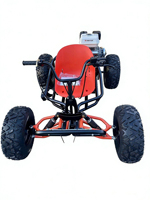 Vente flash, nouveau design, buggy à pédales à essence 212cc, sièges réglables, marche arrière, phares avant, vitesse maximale 85 km/h, karting tout-terrain, voiture de drift