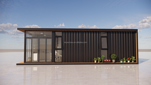 บ้านคอนเทนเนอร์สำเร็จรูปแบบถอดประกอบได้ ขนาด 20 ฟุต 40 ฟุต ราคาประหยัด พร้อมห้องนอน 2 ห้อง - Product Image 3