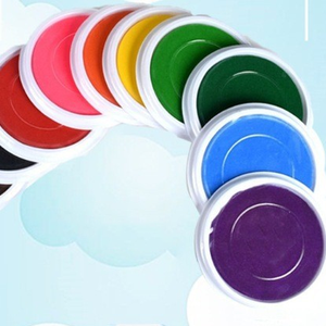 Tampon encreur rond de 24 cm, non toxique, multicolores, lavable, pour loisirs créatifs, peinture au doigt et dessin DIY - Product Image 6