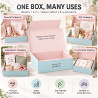 Boîte d'expédition personnalisée en carton ondulé durable, fabriquée à partir de carton recyclable et avec marque privée, pour les commandes de boutiques