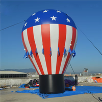 Ballon gonflable géant avec drapeau américain pour la publicité patriotique et la promotion Ballon gonflable personnalisé avec drapeau américain