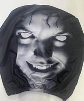HYRA Nouveaux Housses de Siège Auto Effrayantes pour Halloween, Motif Visage de Fantôme, Protections de Siège pour Voitures |   Housses de repose-tête Ghost Face, lot de 2