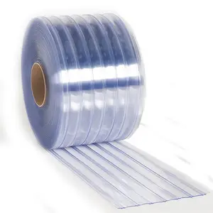 Cực màu xanh nóng bán 2 3mm PVC Dải rèm trong suốt CuộN PVC Tủ đông Rèm dải cho phòng lạnh