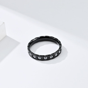 Anillo de Diamantes para Mujer, Chapado en Oro, Corte Brillante Redondo, para Uso Diario, Anillo de Boda, Joyería - Product Image 3