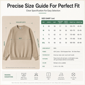 345G Heavyweight Fleece Crew Sweatshirt <b>Men</b> Solid Color Oversized Streetwear <b>Pullover</b> Custom OEM Supplier Top Wear Bulk Sale - Product Image 4