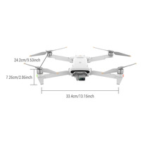 FIMI X8 Tele MAX Double caméra Grand angle Zoom 4K Prise de vue de nuit Appel vocal en direct Connectivité 4G Photographie aérienne