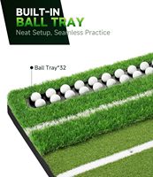 Tapis de golf 6x4 pieds en EVA et gazon HDPP avec plateau à balles – Entraînement tout-en-un pour garage/jardin