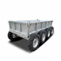 Chariot industriel fermé à 8 roues en acier argenté, durable, avec revêtement en poudre, pour usage extérieur