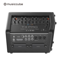 Haut-parleur de performance Musiccube T3Pro pour intérieur/extérieur, avec haut-parleurs de basses elliptiques 5"x7", système de sonorisation portable, réglages d'égaliseur, amplificateur de guitare