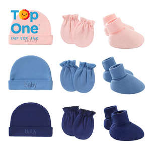 TopOne Gorros Y Calcetines Para Style chaud nouveau mince nouveau-né infantile chapeaux et gants ensemble bébé fœtal avec mitaines Chirp queue chapeau ensemble - Product Image 2