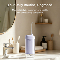 Hydropulseur Portable OEM ODM Rechargeable Type-C 200ml Étanche IPX8 Nettoyeur Dentaire Buccal avec 4 Embouts de Jet