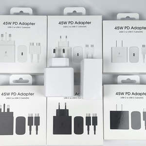 Súper Cargador PD Tipo C Adaptador de Corriente de 45 W con Cable de Carga Rápida para Enchufes de EE. UU./UE/Reino Unido para Dispositivos Android y <span class=keywords><strong>Samsung</strong></span> para Uso con Cámara - Product Image 3