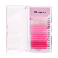 Extensions de cils rouge/blanc/bleu/violet 0.07 0.05 cils pour Extension Extensions de cils noirs Livraison gratuite
