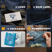 Ensembles de vêtements streetwear sur mesure pour hommes, comprenant des vestes en jean brut brodé coupe oversize et des ensembles de pantalons en jean épais