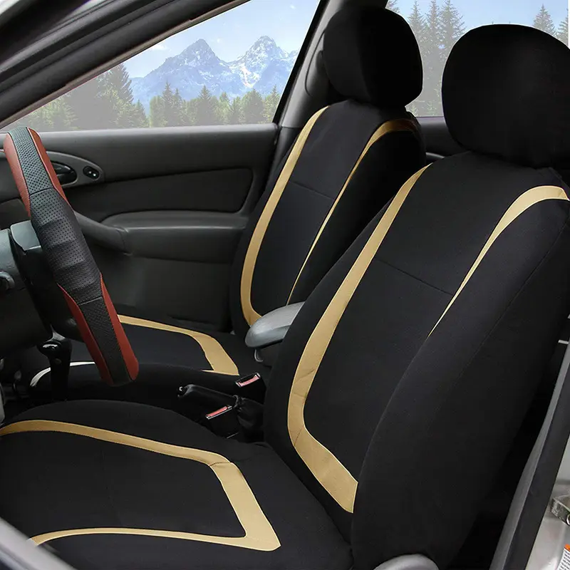 2024 कार एक्सेसरीज यूनिवर्सल ऑटो सीट फैब्रिक से बना मल्टी-कलर कवर सेट फैब्रिक कार सीट कवर