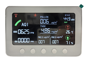 เครื่องตรวจวัดคุณภาพอากาศ KOFIG WiFi ตรวจจับละอองเกสรดอกไม้ TVOC CO CO2 PM2.5 อุณหภูมิ ตัวควบคุม IoT สำหรับใช้ในบ้าน RH HCHO - Product Image 6