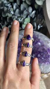 แหวนเงิน Sugilite 925แหวนเงิน Sugilite เงินสเตอร์ลิงของขวัญสำหรับเธอ - Product Image 2