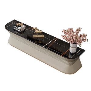 Solid Wood <strong>TV</strong> <strong>Stand</strong> White Gloss High Living Room Furniture Laminated Wood Leather <strong>Oval</strong> <strong>TV</strong> <strong>Stand</strong> - Product Image 1