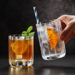 Verre à cocktail classique côtelé, type Highball, 260 ml, écologique, pour bière, vin, mojito, <span class=keywords><strong>gin</strong></span> <span class=keywords><strong>tonic</strong></span>, whisky, jus, café, à rayures, pour <span class=keywords><strong>bar</strong></span> - Product Image 4