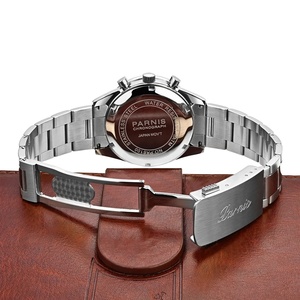 Nuevo Reloj <span class=keywords><strong>Parnis</strong></span> de 40 mm con Cronógrafo de Cuarzo Verde para Hombre, Resistente al Agua, Deportivo, de Lujo, para Regalo - Product Image 4