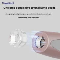 Lampe UV SHINEKNOT pour ongles et lime à ongles 2-en-1 rechargeable, lime à ongles électrique, dissolvant de vernis, lampe de séchage portable pour gel, multifonctionnelle