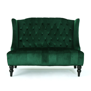 Sofá Seccional Moderno para Restaurante, Asientos de Banqueta Esquinera Tapizados en Tela, Sofás de Terciopelo para el Hogar, Juego de Muebles, Sofá de Dos Plazas - Product Image 3