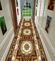 Tapis antidérapant en polyester personnalisé pour hall d'hôtel, impression 3d, couloir, escalier, couloir, tapis, rouleaux de sol