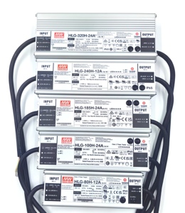 Fuente de Alimentación LED Regulable HLG Serie HLG-100H-12A, Impermeable IP67, 40W-600W, con Salida de 3A y Frecuencia para Iluminación MEANW - Product Image 6