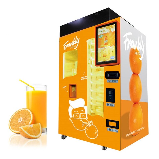 Coin Cash Card Payment System Fresh Orange Juice Vending Machine Automatic for Commercial Use