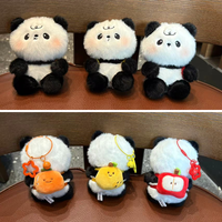 En stock, vente en gros, porte-clés en peluche mignon de dessin animé, mini animal en peluche, porte-clés, vente chaude, jouets pour machine à griffes