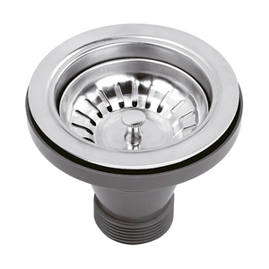 CUPC SUS 304 Doppia Vasca In Acciaio Inox Scarico del Lavandino Della Cucina Stoper Scolapiatti Tubo - Product Image 2