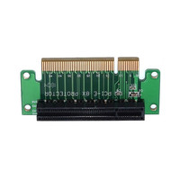 Carte Riser PCI-Express 8X Adaptateur d'angle gauche à 90 degrés Hauteur 1U Serveur d'ordinateur Prise PCIe Protection améliorée Stock Métal