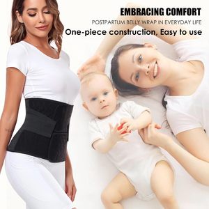 Banda <span class=keywords><strong>para</strong></span> el vientre posparto <span class=keywords><strong>para</strong></span> mujer Recuperación de la sección En C Carpeta abdominal Post cirugía Envoltura de cintura Cinturón protector de soporte de hernia de fibra - Product Image 5