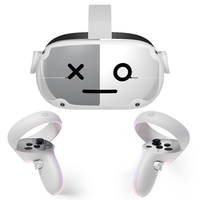 Autocollant de protection pour console de jeu, peau pour casque de réalité virtuelle Oculus Quest2, autocollants pour manettes