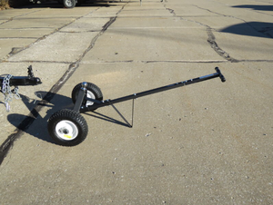 Chariot de remorquage en acier au carbone <span class=keywords><strong>pour</strong></span> remorque de camping-car robuste avec boule d'<span class=keywords><strong>attelage</strong></span> de 2 pouces et pneus pneumatiques de 8 pouces - Product Image 5