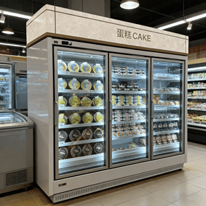 Congelatori Commerciali con Porte in Vetro, Attrezzature di Refrigerazione Verticali, Armadi per la Conservazione degli Alimenti Freschi, Vetrine Refrigerate per Esposizione Cibo - Product Image 6